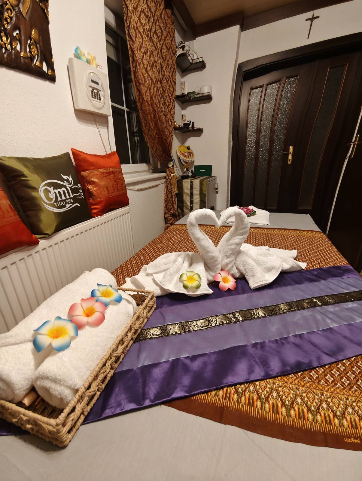 Entspannende Thai Massage Atmosphäre